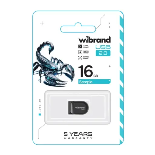 [4820124231533] USB flash drive Wibrand 16gb Scorpio (Black)