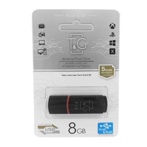 [10328] USB флешка 8GB 2.0 T&G 011 classic чорна