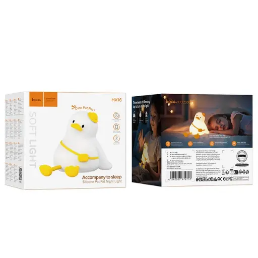 [63641] Нічник Hoco HX16 DUCK Silicone, 1200mAh/2W