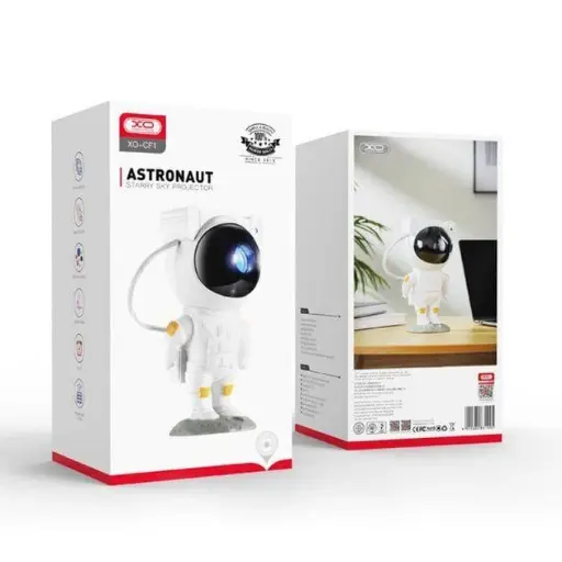 [40535] Нічник Проектор XO CF1 Astronaut Star (Білий)