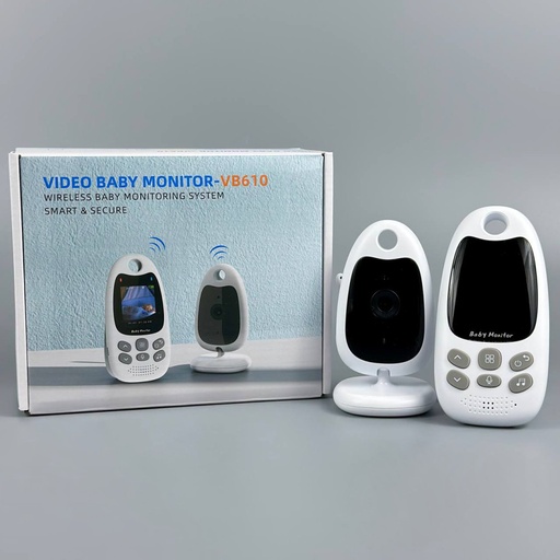 [58792] Відеоняня Baby Monitor VB610 2.4G з функцією нічного бачення (Білий)