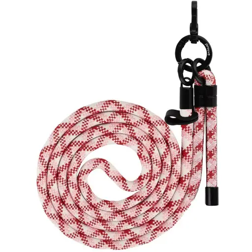 [71477] Proove Twist Check Cross-Body Strap (white/pink)