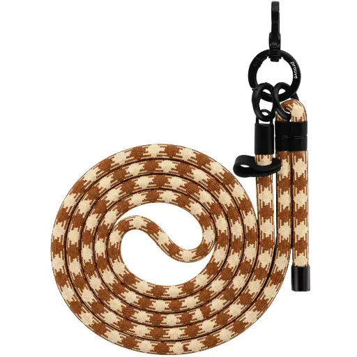 [71447] Proove Twist Check Cross-Body Strap (beige/brown)