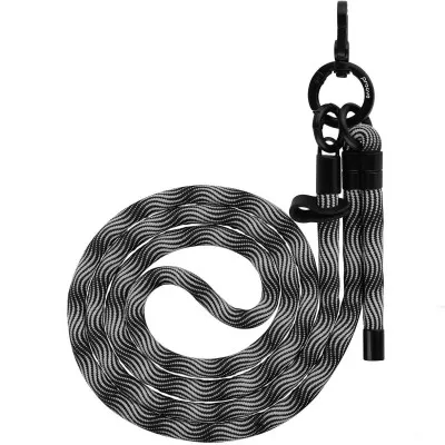 [69840] Proove Twist Spiral Cross-Body Strap (black/silver)