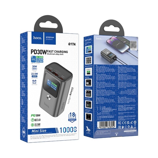 [47302] Павер Банк Hoco Q17A 10000mAh PD 30W space gray